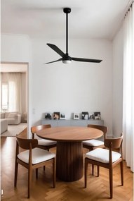 FARO 33815WT1S - Ventilator LED dimmabil PUNT M, 18W/230V, CCT, Ø 132 cm, negru WT + DO