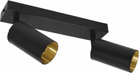 Corp de iluminat tip spot FILO 2xGU10/30W/230V negru/auriu
