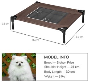 PawHut Pat pentru caine pisica pat de tabara mare confort pe picioare material Oxford textilenă micro-perforată | Aosom Romania