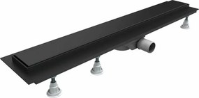 Set rigola pentru dus plus capac Omnires Lowfix 70 cm negru