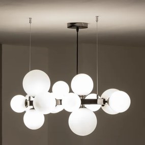 Lustră LED pe cablu Brilagi MILLA 15xG9/3W/230V crom lucios/alb