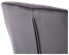 Set de scaune de sufragerie gri cu cotiere 2 buc. tapițat Nolan Square – Unique Furniture