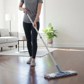 Mop din microfibră cu mâner telescopic, Ultra Clean, 44x14 cm