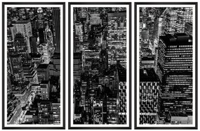 Tablou 3 piese Framed Art Downtown Manhattan
