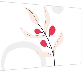 Tablou - Abstracție florală roz N⁰3 (90x60 cm)