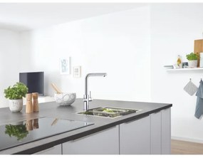 GROHE 31539000 - Baterie pentru chiuvetă BLUE HOME, pipa în L, crom lucios