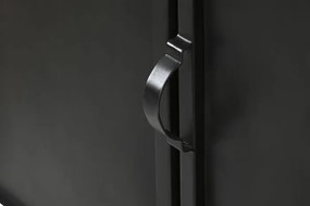 Vitrina, neagra, din metal, Eclipse