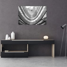 Tablou - Avionul deasupra clădirii (90x60 cm)