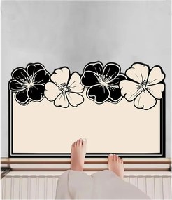 Covoraș de baie negru/crem 60x100 cm Morpho – Foutastic