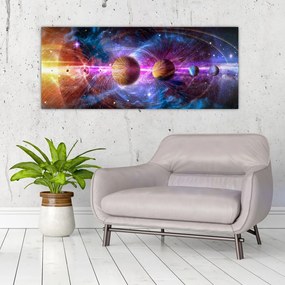 Tablou - Sistemul solar (120x50 cm)