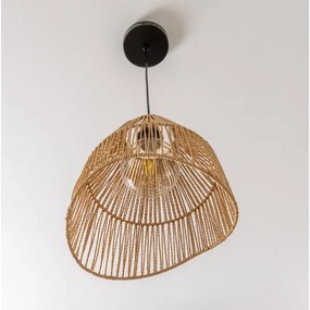 Brilagi - Lustră LED suspendată pe cablu CERIA BOHO, 1xE27/40W/230V, Ø 30 cm, maro