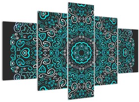Tablou cu abstracție ornamentală (150x105 cm)