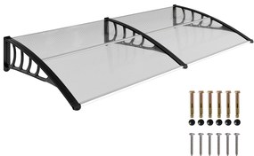 Outsunny Copertina moderna din PP, 200x96x27 cm, negru | Aosom Romania
