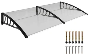 Outsunny Copertina moderna din PP, 200x96x27 cm, negru | Aosom Romania