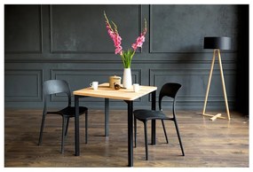 Masă cu picioare rotunjite Ragaba TRIVENTI, 120 x 80 cm, negru