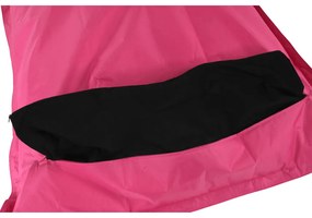 Fotoliu tip sac, material textil roz, GETAF