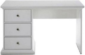 Birou PARIS, alb, DTD infoliat, 130x62x74 cm