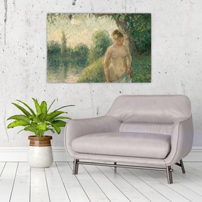 Tablou - Camille Pissarro, The Bather, reproducere (90x60 cm)