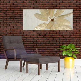 Tablou cu pene da găscă (120x50 cm)