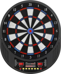 SPORTNOW Dartboard electronic pentru 1-8 jucători, afișaj LCD, 6 seturi de săgeți, multicolor | Aosom Romania