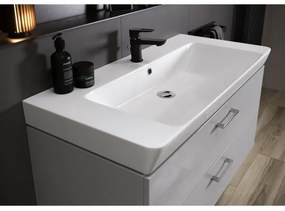 Cersanit S801-338-DSM - Dulap de baie suspendat LARA cu lavoar, 80 cm, alb