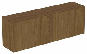 Dulap baza suspendat Ideal Standard Atelier Conca 2 sertare cu blat 160 cm finisaj nuc inchis