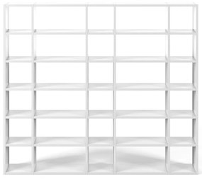 Bibliotecă TemaHome Pombal, lățime 255 cm, alb