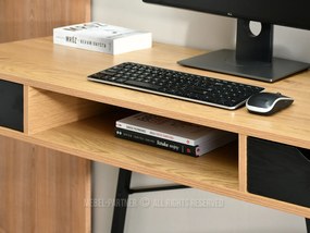 Masă PC Gavon (stejar negru + negru). 1109759