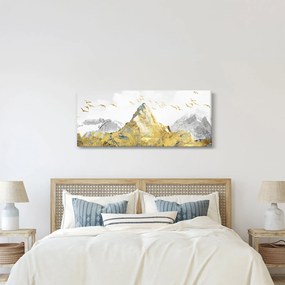 Tablou - Munte auriu (120x50 cm)