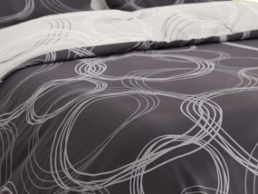 Lenjerie de pat din bumbac BUBBLES BLEND negru Dimensiune lenjerie de pat: 70 x 90 cm | 140 x 200 cm