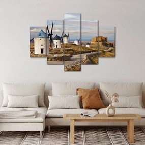 Tablou - Morile de vânt din Consuegra, Spania (150x105 cm)