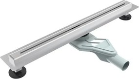 Set rigola pentru dus plus capac Inter Ceramic New Generation Slim 60 cm finisaj metal periat