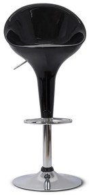 Scaun de bar negru ABS 105 din plastic ABS cu suport de picioare