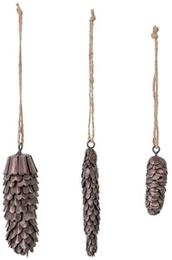 Set de 3 decorațiuni suspendate din metal Bloomingville Mildrid