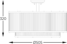Brilagi - Lustră aplicată RAMOS 6xE14/60W/230V neagră