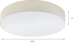 Brilagi - Plafonieră LED SIRIJA, 6xE27/60W/230V, Ø 80 cm, crem
