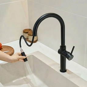 Baterie de bucătărie Rea Fresh High Black