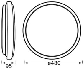 Plafonieră LED Ledvance ORBIS LONDON LED/36W/230V alb