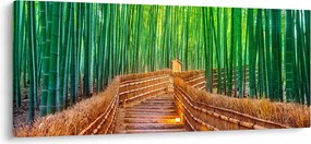 Tablou - Pădure de bambus japoneză (120x50 cm)