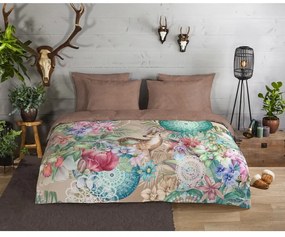 Lenjerie de pat maro din flanelă 140x200 cm – HIP