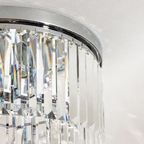 Brilagi - Plafonieră LED cu cristale MOZART, 5xE14/40W/230V, crom lucios