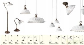 Lampadar, lampa de podea rustic fabricat manual Anita 061.53.OC