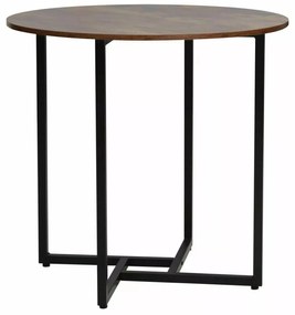 Masa rotunda de dining ALTO II 80 cm, decor maro rustic