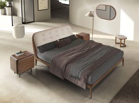 Oglinda decorativa design LUX Oval Walnut