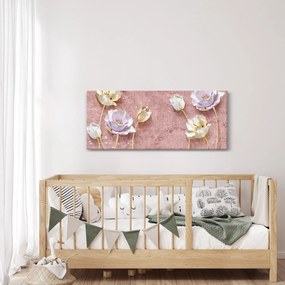 Tablou cu flori (120x50 cm)