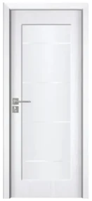 Usa Interior din MDF Novo Doors ND110-1, Cadru din Lemn Masiv, Geam Sablat, KIT COMPLET, Toc , Manere si balamale incluse (Culoare: Gri, Dimensiune: