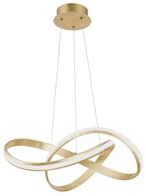 Lampă pendantă de design aurie incluzând LED 60 cm - Belinda