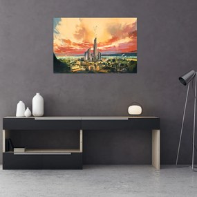 Tablou - Orașul pictat (90x60 cm)