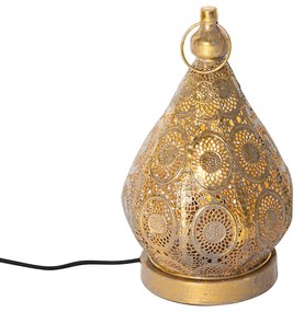 Lampa de masa orientala aurie 19 cm - Mowgli