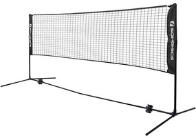 plasa de badminton 400x155 cm, neagra